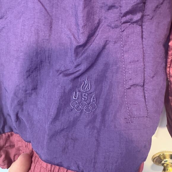 USA Olympics Vintage 80s 90s JC Penney Windbreaker Jacket and Pants Size S - Picture 10 of 14